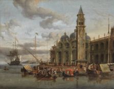 Abraham Jansz. Storck (Amsterdam circa 1635-circa 1710) A capriccio of Venice with Saint Mark's B...