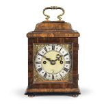 A miniature olive-wood veneered striking table clock The movement signed for Henricus Jones, Lond...