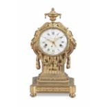 A late 18th Century French ormolu mantel clock with centre seconds and concentric date Bouchet