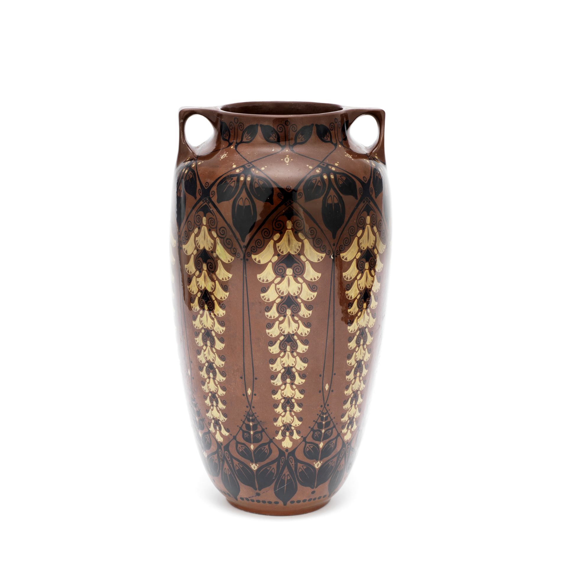 Attributed to Bert Nienhuis for De Distel Two-handled vase, circa 1910