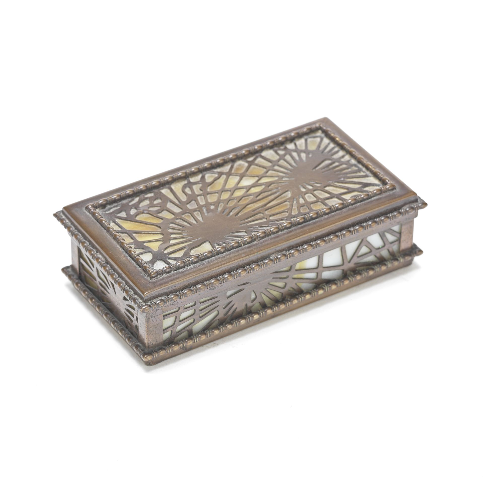 Tiffany Studios Stamp box, model no. 801, circa 1900