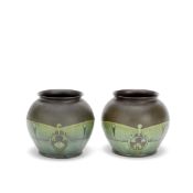 Willem Coenraad Brouwer Two small vases, circa 1905