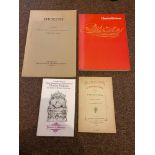 A lot of 4 various Charles Dickens books/catalogues, to include; 'The facts about a Christmas Carol'