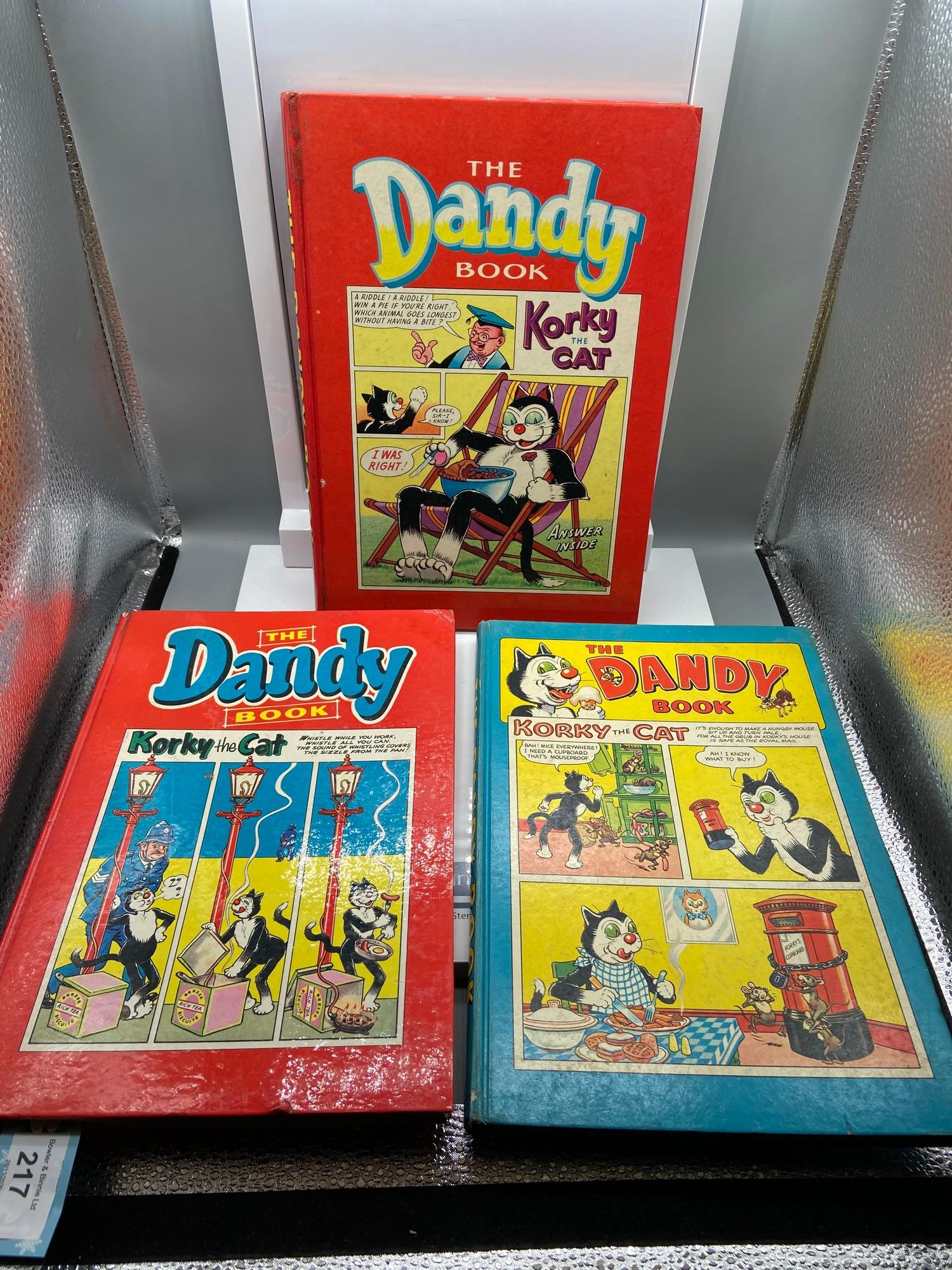 A Lot of three 'The Dandy Book' Annuals, 1960, 1964 & 1962. All in good condition.