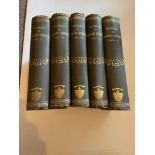 5 volumes of Robert Burns Poetry & Prose- Published Edinburgh: William Paterson and dated