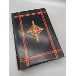 A Victorian leather bound book titled 'Of the Imitation of Christ in four books', by Thomas A