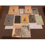 A Selection of vintage French books and guides which include Charles Spindler Ceux D' Alsace-