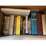 A Box of various mixed books which includes titles 'All Our Yesterdays' by H.T. TOMLINSON,