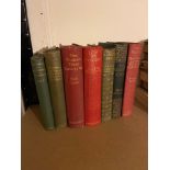 A Collection of Hardback books which includes titles 'Views and reviews' by W.E. Henley, Fragments