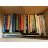 A Box of various books which include titles and authors: Dante Gabriel Rossetti his friends and