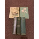 Five various outdoor and garden books which includes 'British Fungi and Lichens by G. Massee,