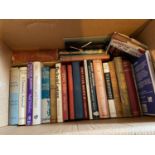 A Box of various books which include titles and authors : The teeth of the tiger by Maurice Leblanc,