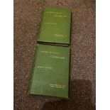 Two hardback books titled 'Pictures of Rustic Landscape' by Birket Foster with passages in prose and