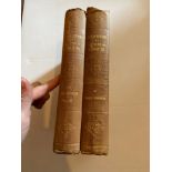 Two Volumes- Men of Letters of the time of George III by Henry Lord Brougham- dated 1845- 1st