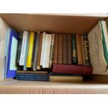 A Box of books which include Sable and purple by William Watson, Publishing and bookselling, various