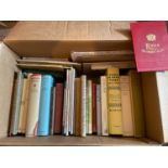 A Box of books which includes various titles 'The course of the German History', A Bibliography of