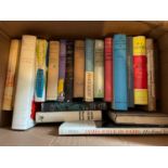 A Box of various books which include titles and authors: 1st edition At Bertram's Hotel by Agatha