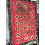 A Persian style rug.