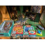 A Collection of Britains ZOO Figurines and accessories. Includes two original boxed rock pit and