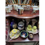 A Selection of various collectable porcelain to include Limoges tea cups, Meissen Cups, French