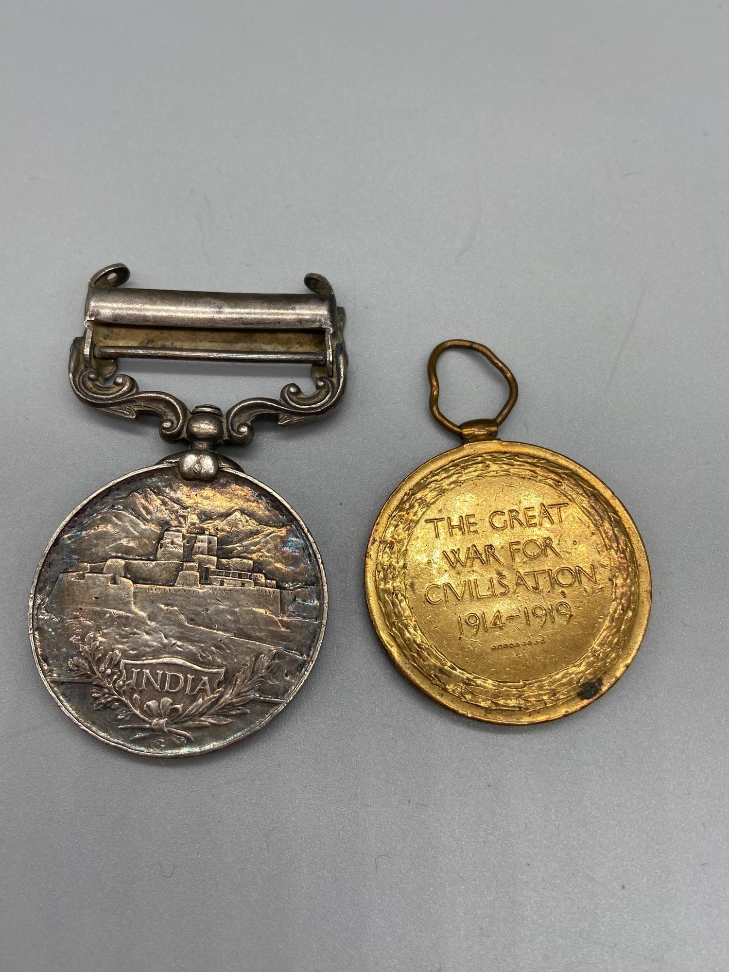 A WW1 Afghanistan N.W.F. 1919 Medal presented to 37043 A- CPL. J. PATERSON. R.A.M.C. Together with a - Image 2 of 6