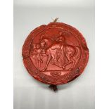 A 19th century large Queen Victoria Wax great seal of the realm. [