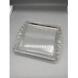 An Art Deco design Lalique France card tray. [2.5x17.5x14cm]