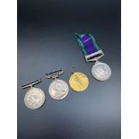 WW1 Trio medal set belonging to 347462 SJT. J.D. Ramsay R.A. 'For bravery in the field'' War &