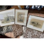 A Lot of three various David Roberts R.A. Prints. 'Linlithgow Palace', 'Grand Gateway of Falkland