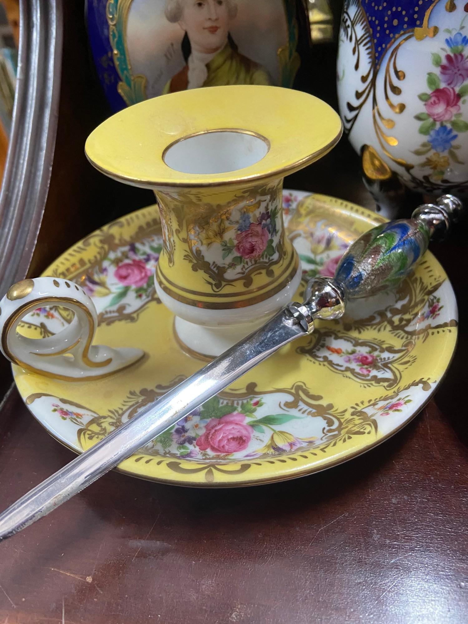 A Selection of various collectable porcelain to include Limoges tea cups, Meissen Cups, French - Image 4 of 8