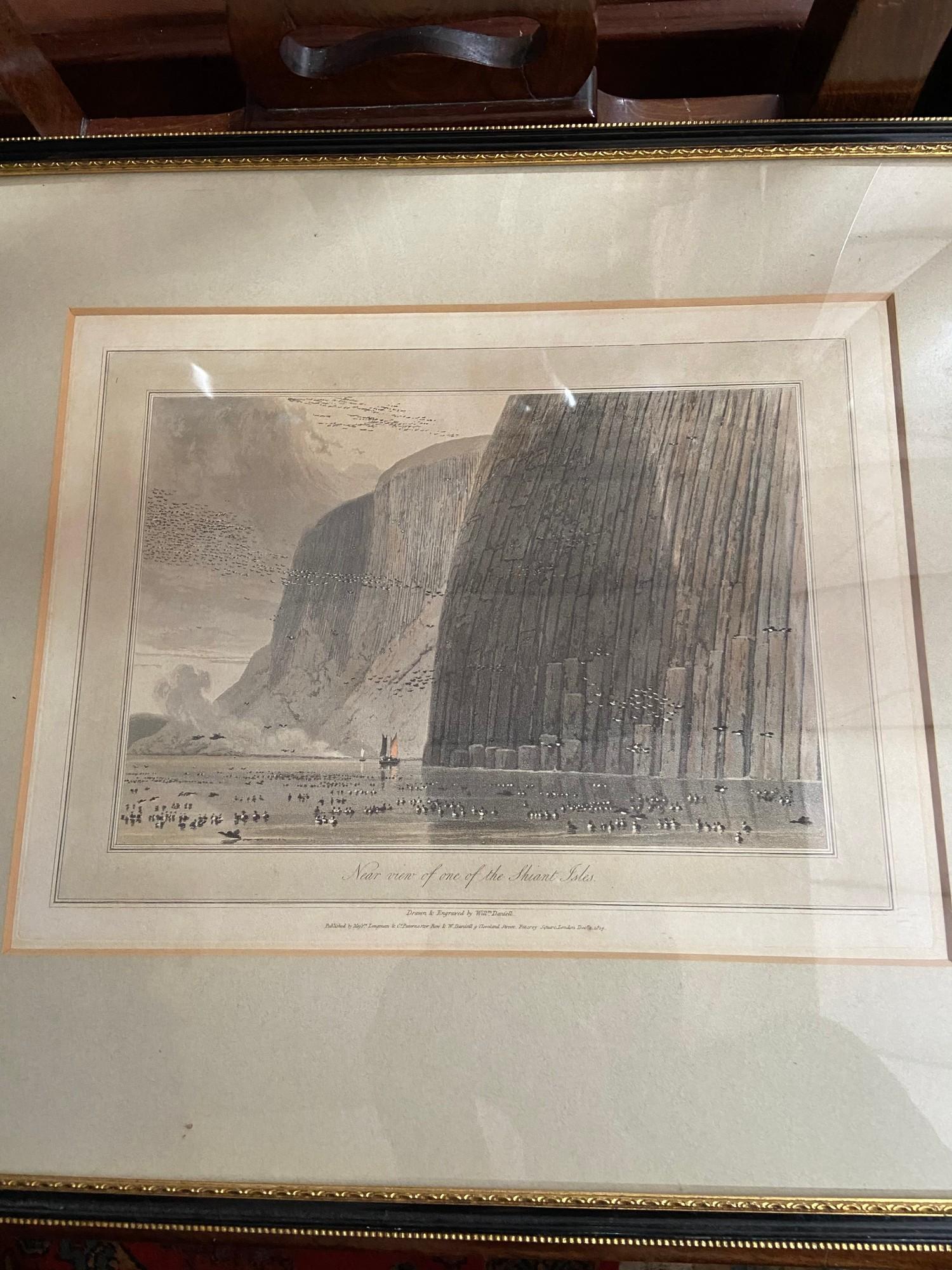 Three early 19th century prints. Depicting 'Cedar Point Mount Tamana and Near view of the Shiant - Bild 4 aus 4