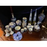 A Selection of Chinese and Japanese blue and white porcelain wares to include a Chinese 19th century