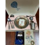 A Vintage silver plate Gero Zilvium Little red riding hood christening set together with a vintage