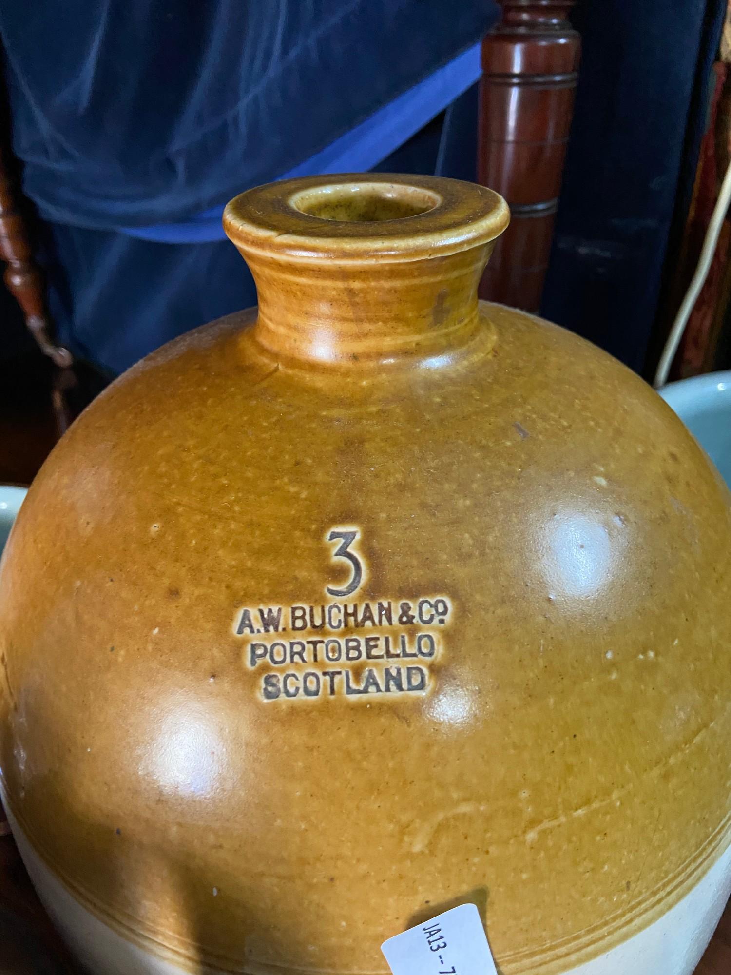 A Selection of various collectable stone ware flagons and pots. Includes a large A.W. Buchan & Co - Image 8 of 8