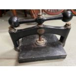 Antique book press produced by Letts. Son & Co No.8 Royal Exchange. [A/F]