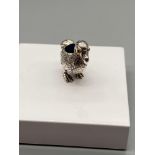 A Novelty petit silver dodo pincushion. [2.5cm in height]