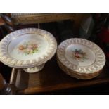 A Lot of 19th century Copeland porcelain. Includes 6 Floral and gilt design cabinet plates