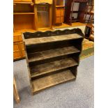 A Hardwood four tier bookcase.