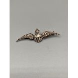 A Sterling silver RAF Sweetheart brooch.