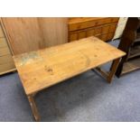 Antique pine folding table.