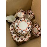 Aynsley Imari style part tea set.