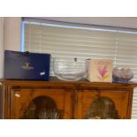 A Large Gleneagles crystal fruit bowl [box] and caithness pot pourri bowl [Box]