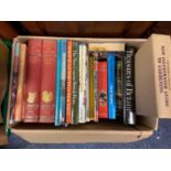 A Box of various books to include Two volumes outline of nature, Treasures of Britain and Life on