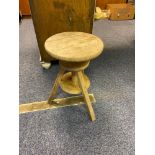 A Swivel top stool