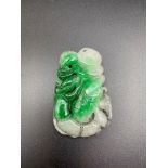A Chinese hand carved jade sculpture [Measures 6.5cm in length]