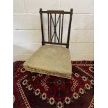 An 18th/ 19th century parlour chair. [H:93CM X W:50CM]