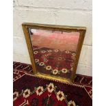 Antique gilt and moulded framed mirror. [54X40cm]