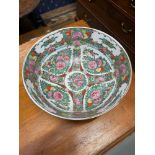 A Chinese Famille Rose centre piece bowl. [H-12cm -26cm in diameter]