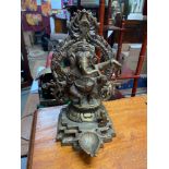 A Large Antique Bronze Tibetan Thai Ganesh sculpture. [32cm in height]
