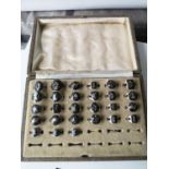 A Vintage ring box containing & collection of Siam sterling silver rings. [27 rings in total]